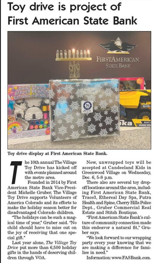 Toy Drive Press Release