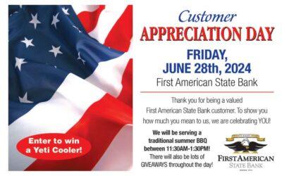 Customer Appreciation Day Friday June 28, 2024
