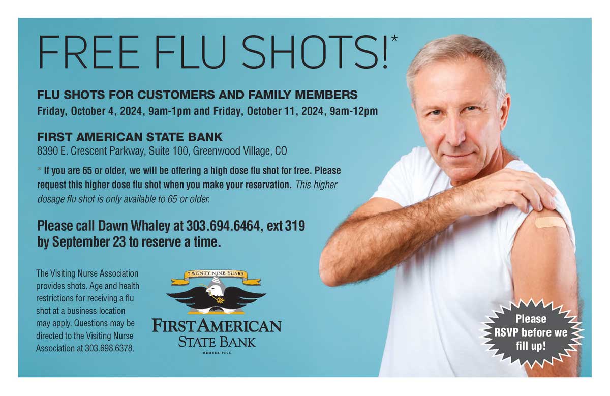 Free Flu Shots Oct 4th and 11th!