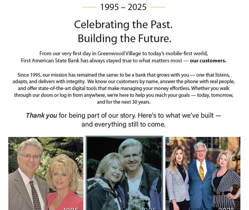 30 YEAR ANNIVERSARY 1995 – 2025
