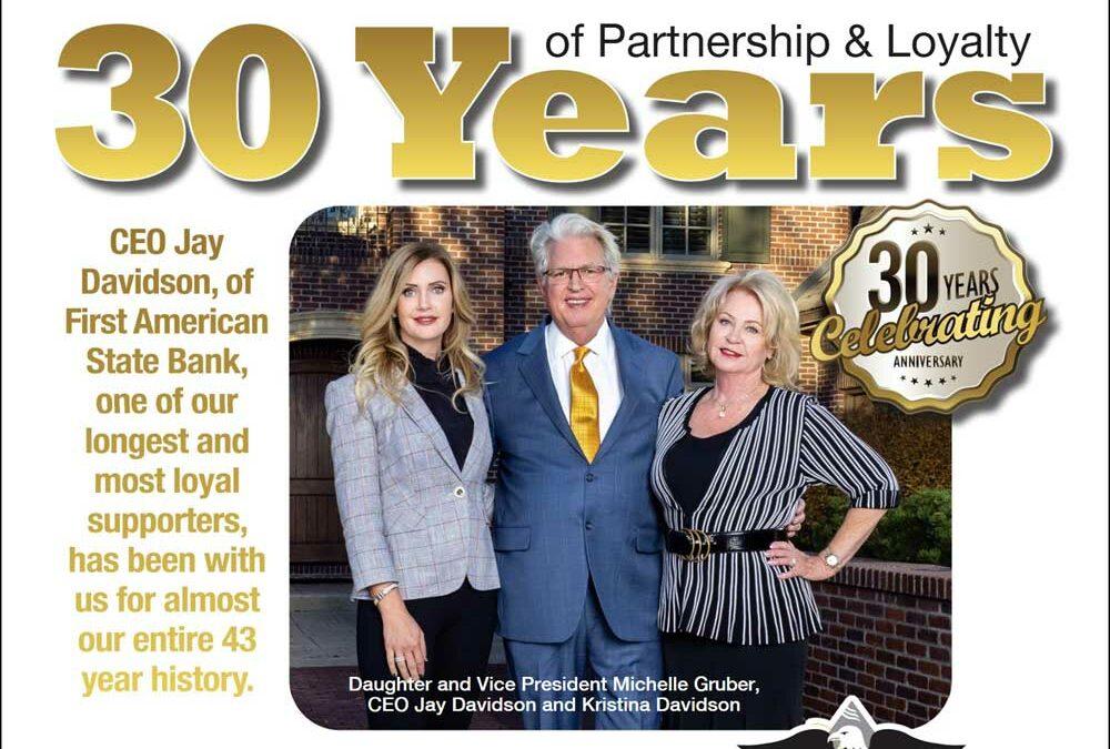 30 Years of Partnership & Loyalty