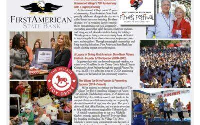 First American State Bank Celebrates Greenwood Village’s 75th Anniversary with a Legacy of Giving