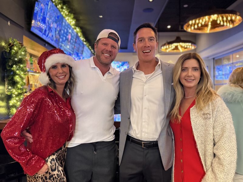 Mollie and Erik Helen with Russell and Michelle Gruber at Tap & Burger event